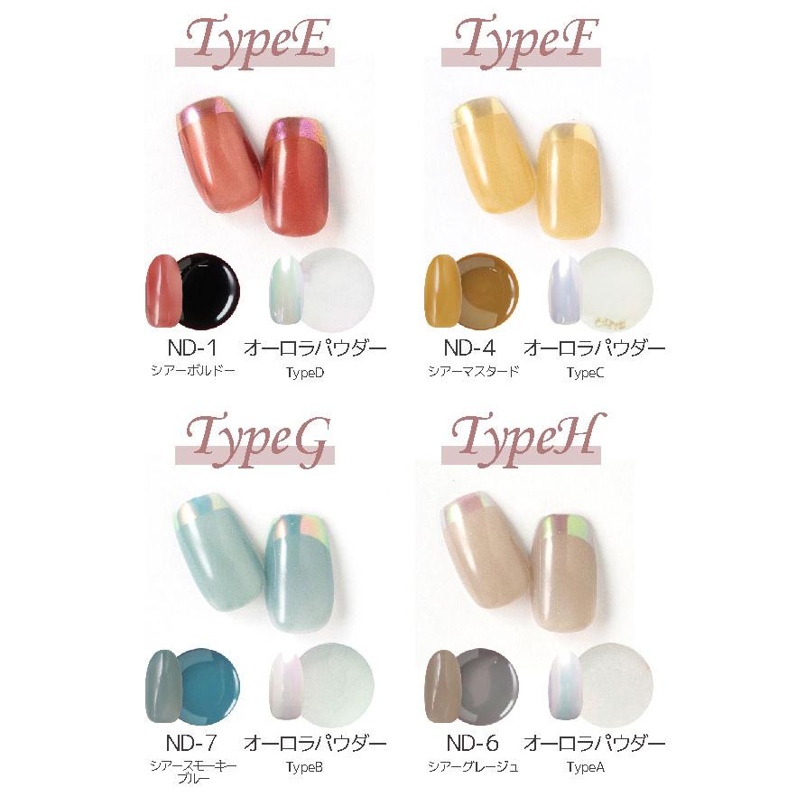 NEKO GEL（ネコジェル） オーロラ フレンチネイル セット カラーが