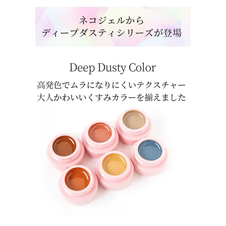 カラーセット】ネコジェル ディープダスティカラー6色セット 内容量3g