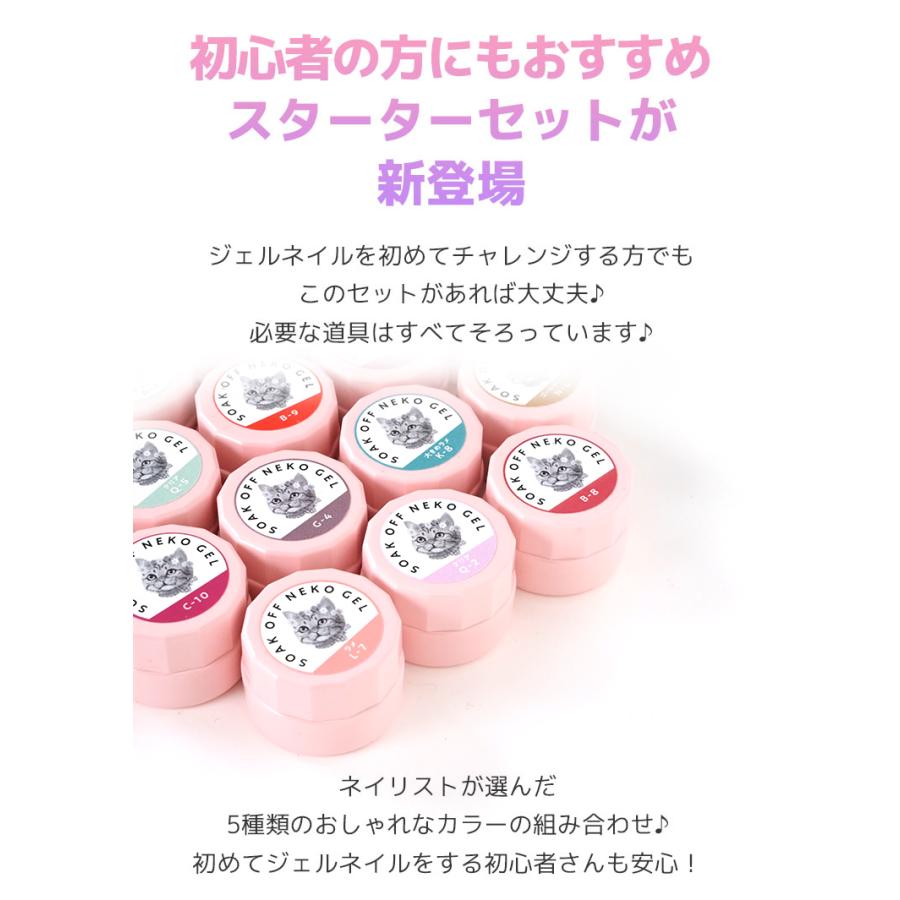 セルフ ジェルネイルキット(カラーネイル4本付) Carey ジェルネイルキット カラージェル セルフネイル ジェルネイル