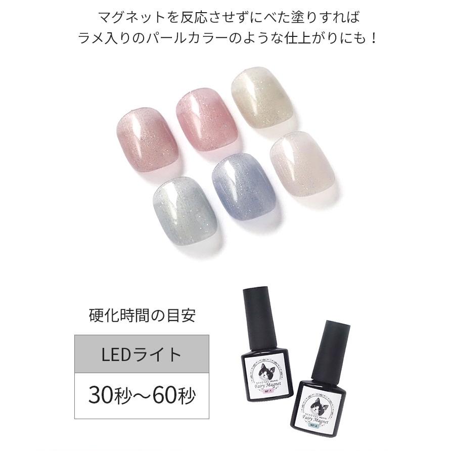 フェアリーマグネットジェル 【6色セット】 ネコジェルモア ラメ