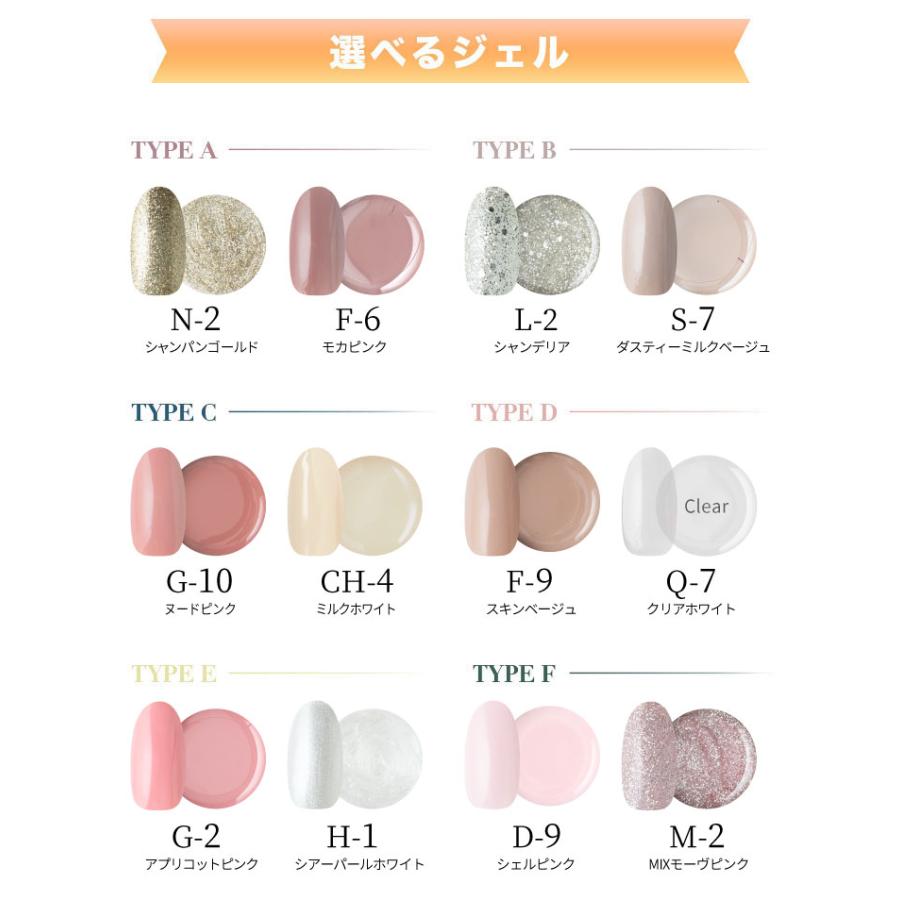 ネコジェル はがせるベース お試しセット 選べる タイプ別ジェル2色