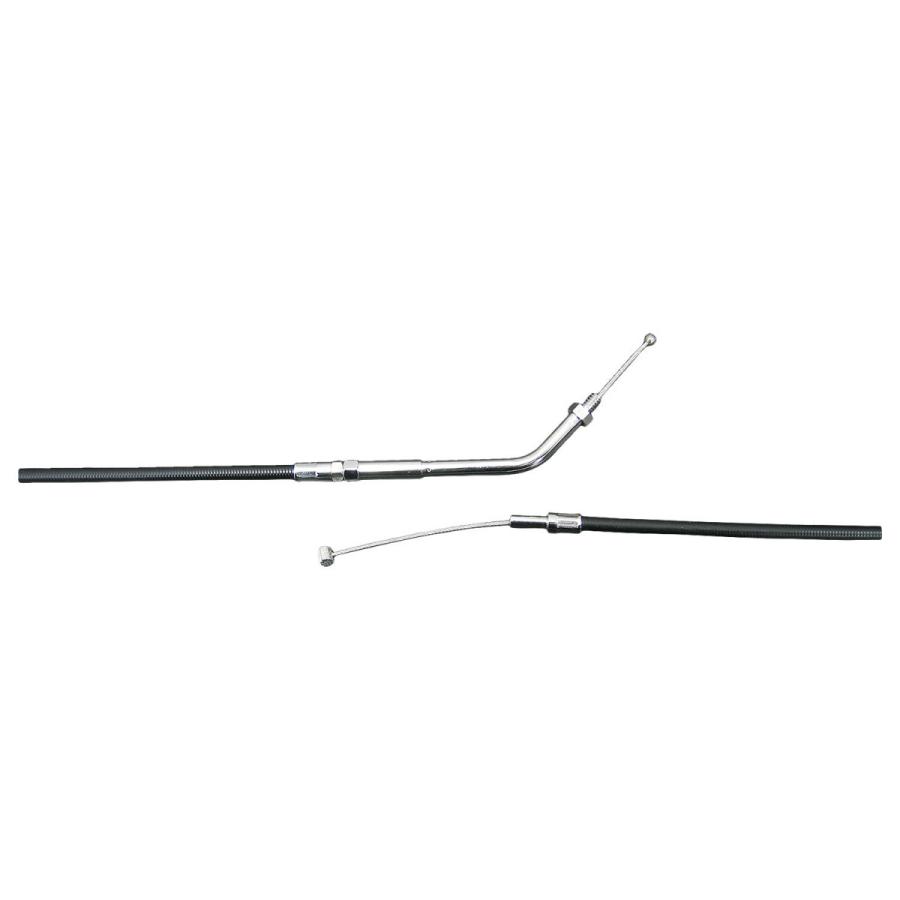 Harley Davidson 33in スロットルケーブル 45° ブラック