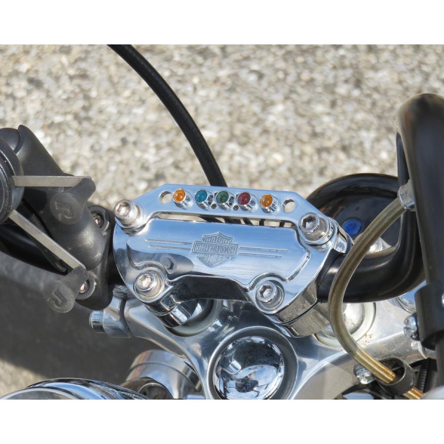 ハーレーダビットソン（ツーリング）バイク用クロームメッキマウント