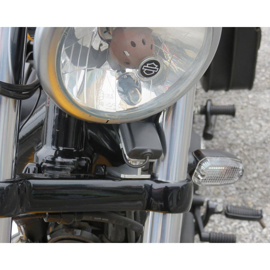 Harley Davidson キジマ ETC アンテナ取り付けステー シルバー