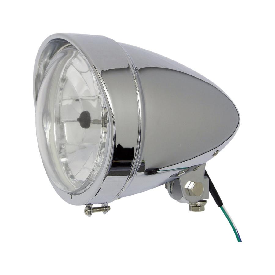 5-3/4 in バイザー付きバレットヘッドライト改ハーレー