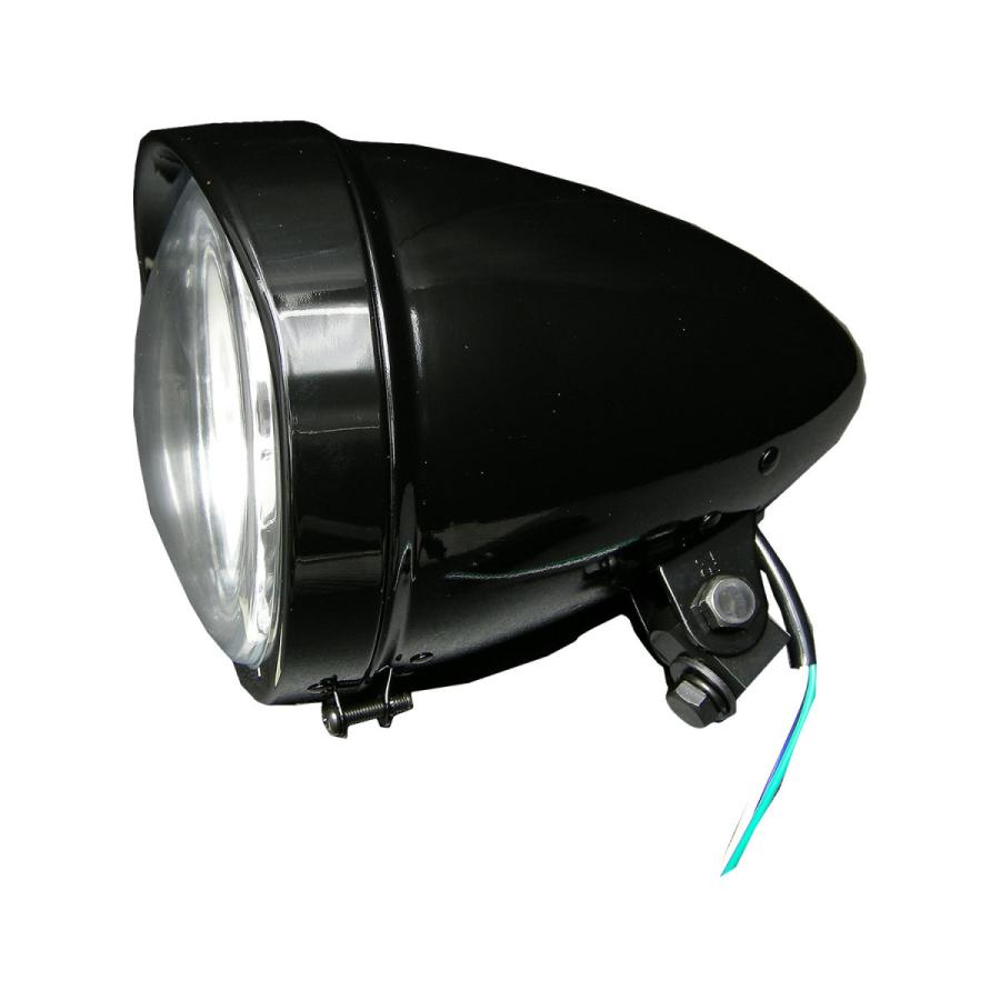 バイク用5-3/4汎用LEDヘッドライト Vulcans 5インチ 5-3/4インチ LEDヘッドライト シルバー H4 Hi