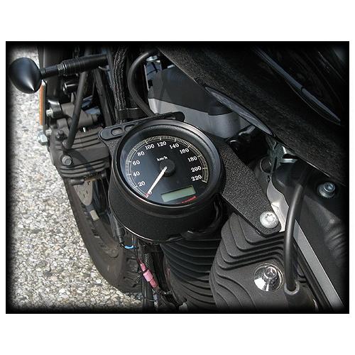 Harley Davidson 04y− XL エンジンマウントメーター移設