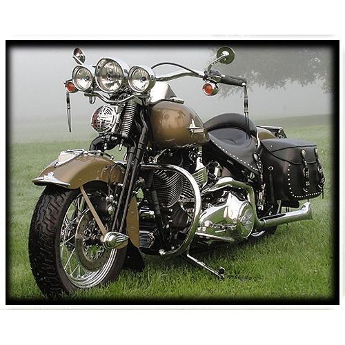 Harley Davidson スプリンガー用ファットナックルバーハンドル 