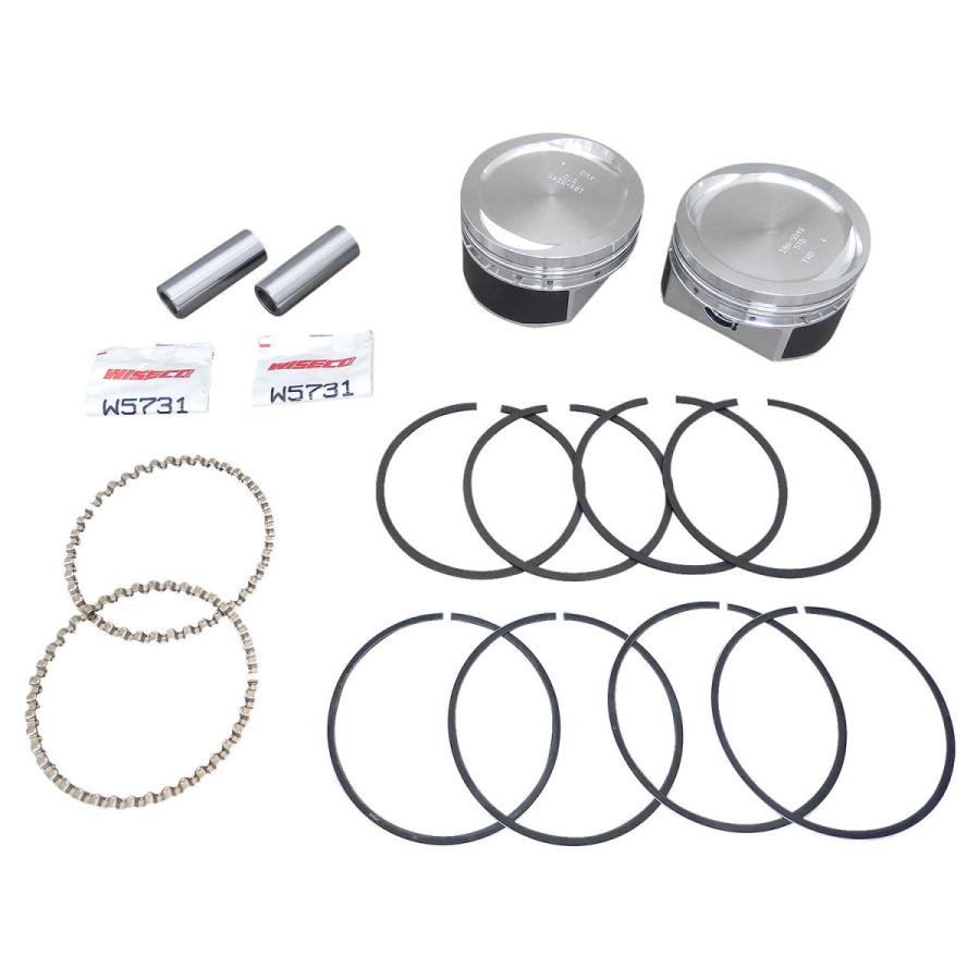 ドロップ Harley Davidson S＆S鍛造ピストンキット STD 86−16XL