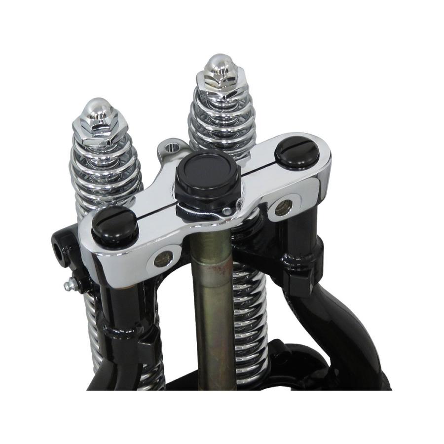 【新品 送料無料】スプリンガー トップティー ライザーバーの穴なし 74スプリンガー用ライザーバー無しトップティー ユニクローム 【公式