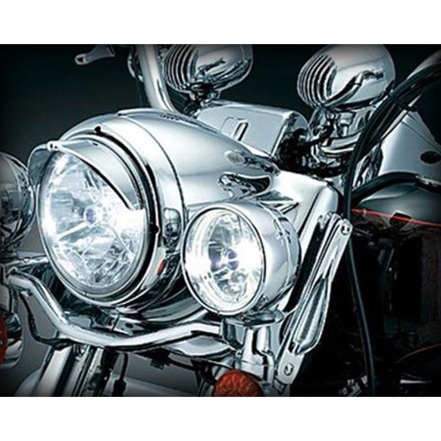 Harley Davidson クリアキン 7inヘッドライトバイザー : ネオ