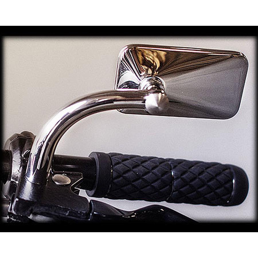ビルトウェル　ミラー　ハーレーダビットソン用 ハーレー スクエアミラー 左右共通 (ブラック) ビルトウェル |ハーレー
