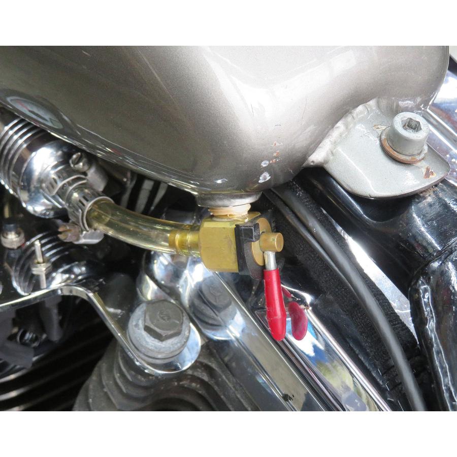 Harley Davidson 1／4NPT ガソリンコック ブラス : ネオ