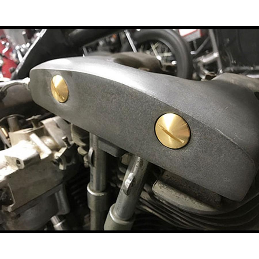 Harley Davidson ショベル用ブラスロッカーアームスクリュー