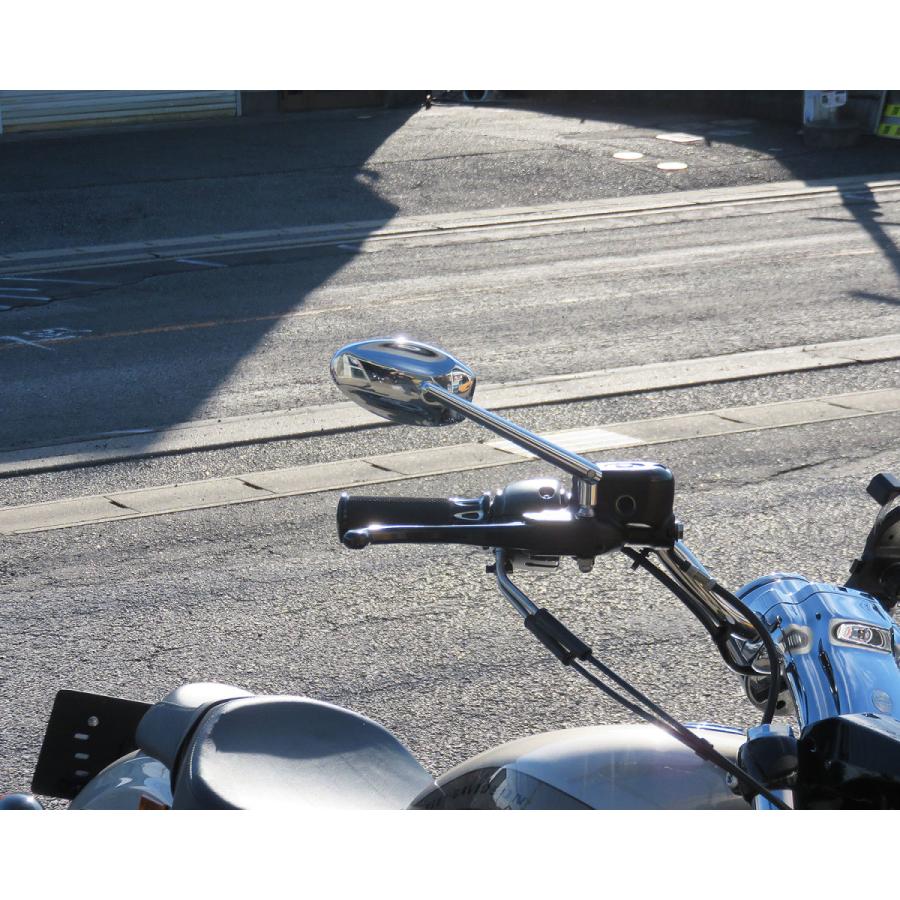 Harley Davidson オーバル チューブミラーセット クローム : ネオ