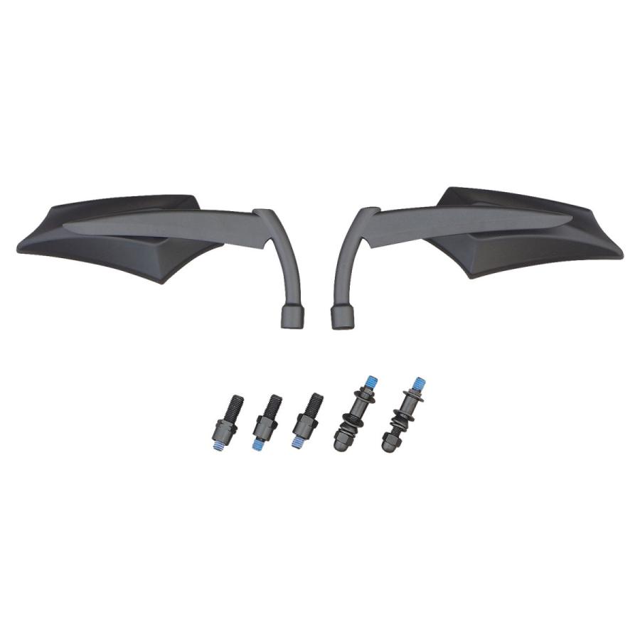 Harley Davidson アングラー ミラーセット ブラック : ネオ