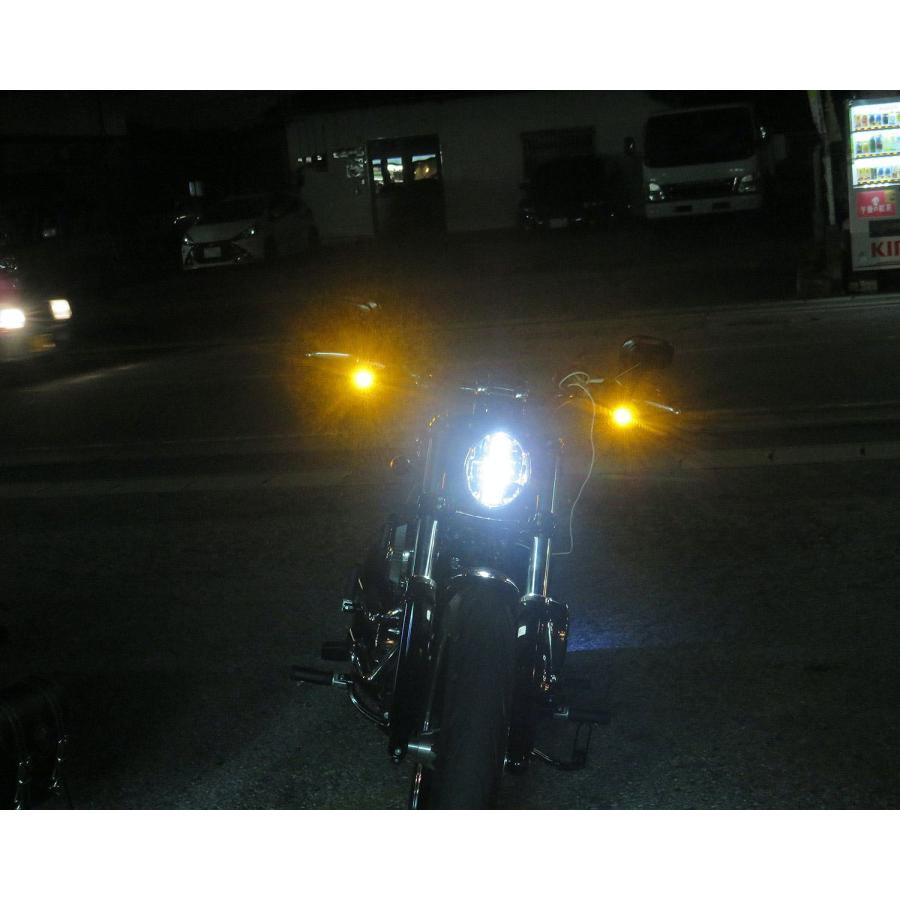 Harley Davidson マイクロバレットLEDウインカーセット クローム 