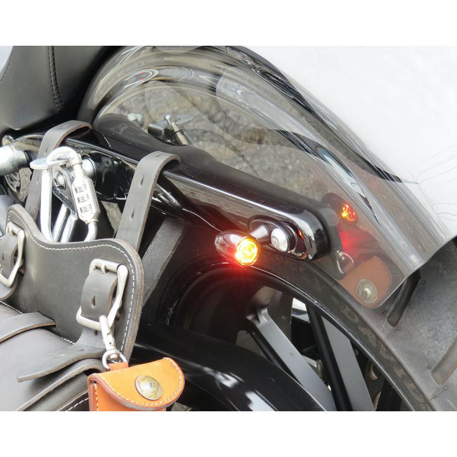 Harley Davidson マイクロバレットLEDウインカーセット クローム 