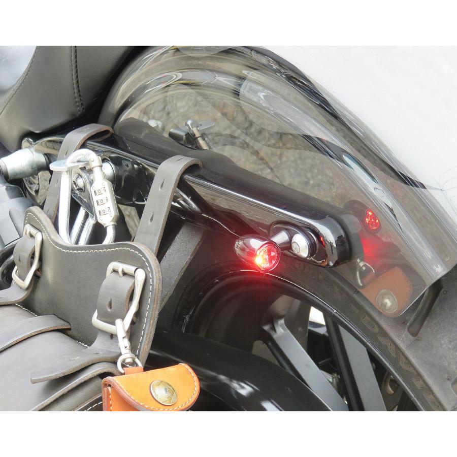 マイクロバレットLEDウインカー4個セット MCS□マイクロバレット型 LEDウインカーセット ブラック/アンバー Mcs