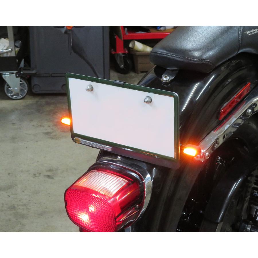 ハーレー純正LEDウインカー ブラック M8ソフトタイプ【前後4個セット】 Harley Davidson マイクロLEDウインカーセット スモーク