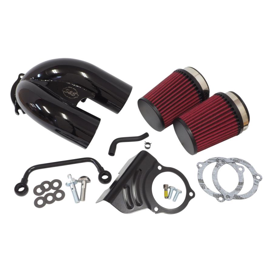 Harley Davidson - Ｓ＆Ｓ チューンドインダクションキット ０８−１７ＴＣ ＴＢＷ用 黒いこと バイク-車、バイク、自転車-その他キャブレター、吸気系パーツ
