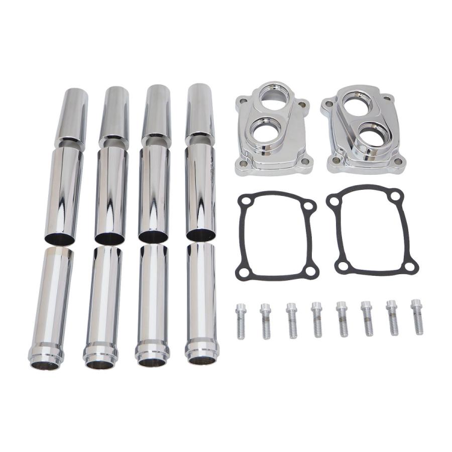 ロープロファイルタペット＆プッシュロッドカバーセット クローム M8