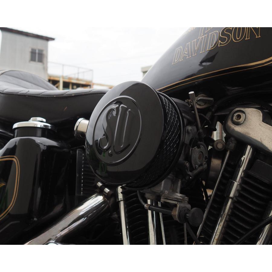 Harley Davidson SUエアクリーナーキット ブラック : ネオ 