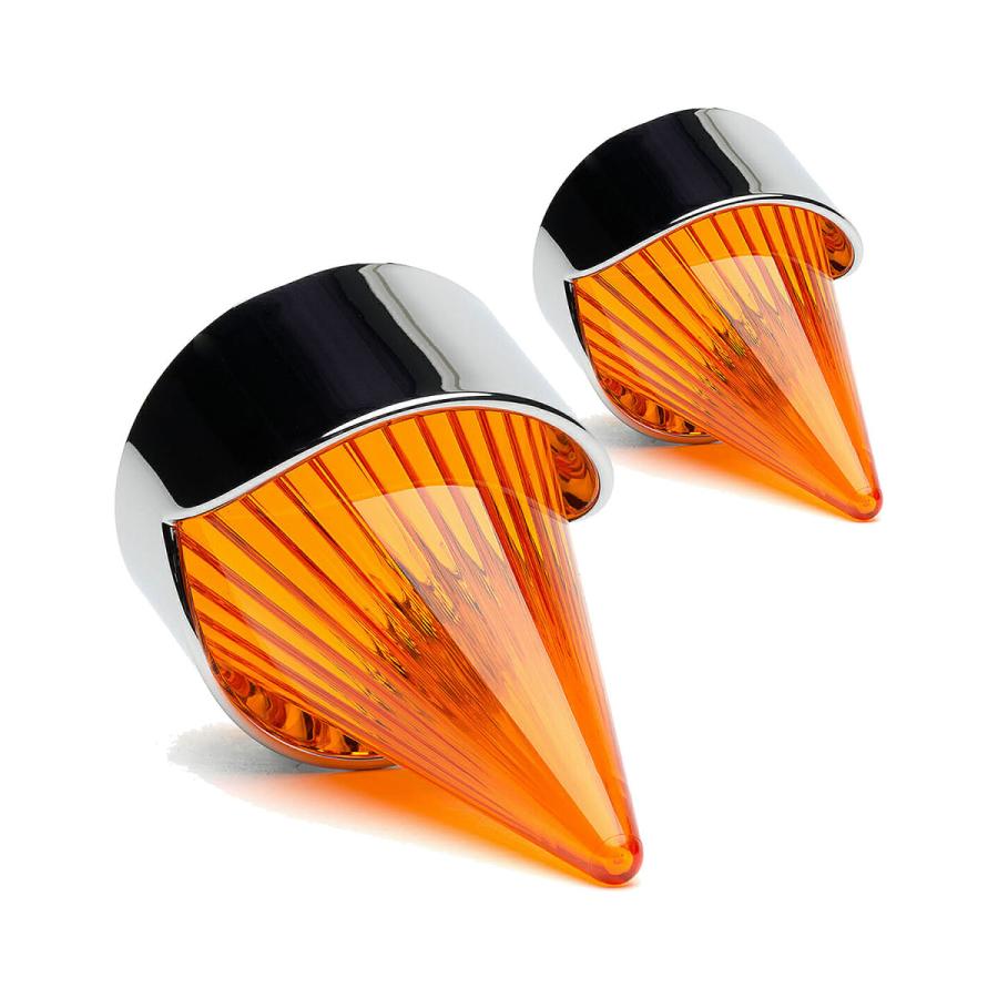 アフターバーナーレンズセットオレンジ　クロームベゼル　クリップイン