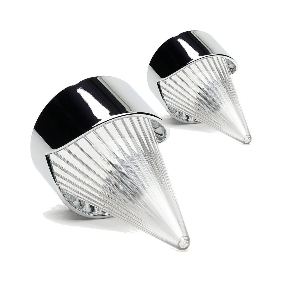 アフターバーナーレンズセットクリアー　クロームベゼル　クリップイン