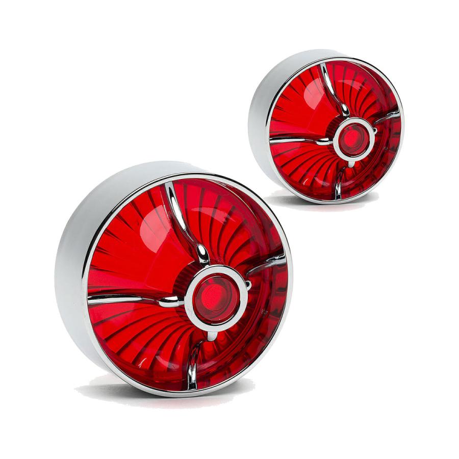 トリビュートレンズセットレッド クロームベゼル クリップイン