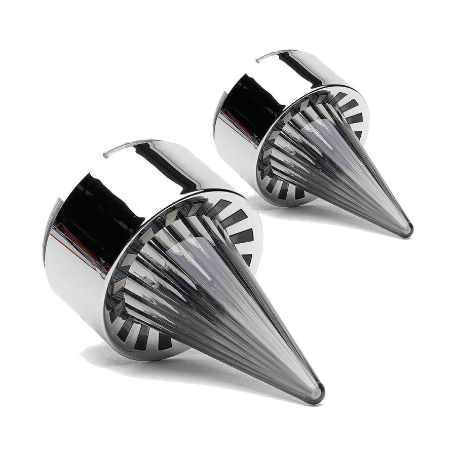 ロケットレンズセットスモーク　クロームベゼル　クリップイン