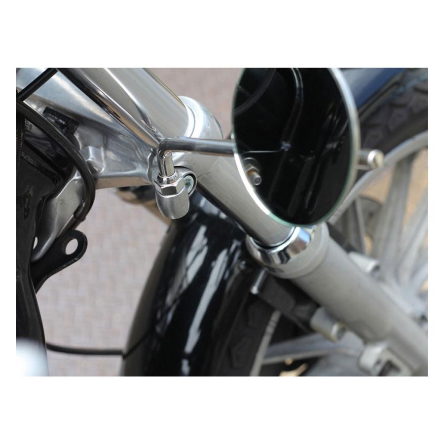 モーターロック　ミラー W650/400/800用 新型ニールックミラーブラケット「MOTOR ROCK」