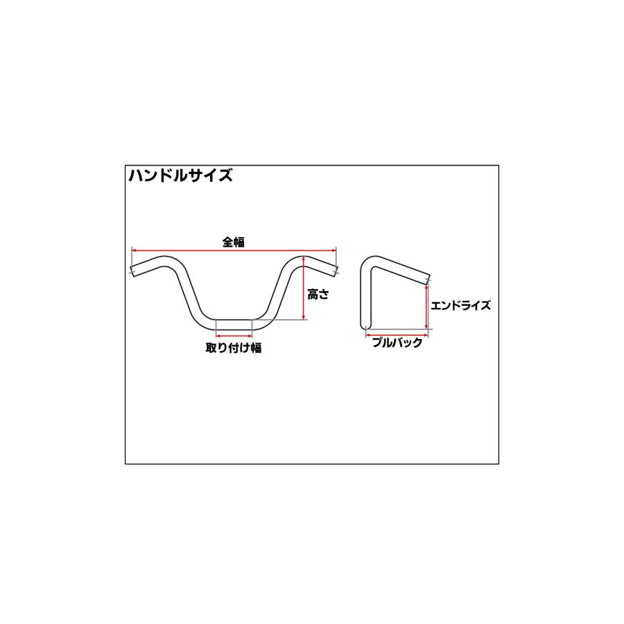 その他 DIMENSIONS 8in ファットゴーストエイプバーハンドル TBW ブラック 【公式通販】