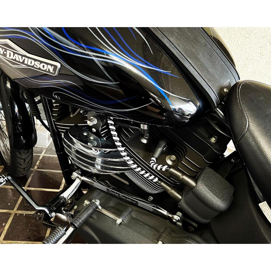 かん Harley Davidson R＆U レプリカケーブルラップ 赤×白 91694