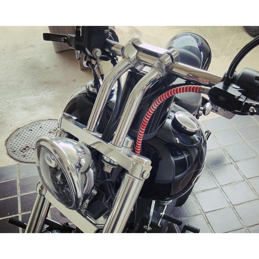 Harley Davidson R＆U レプリカケーブルラップ 赤×白 91694