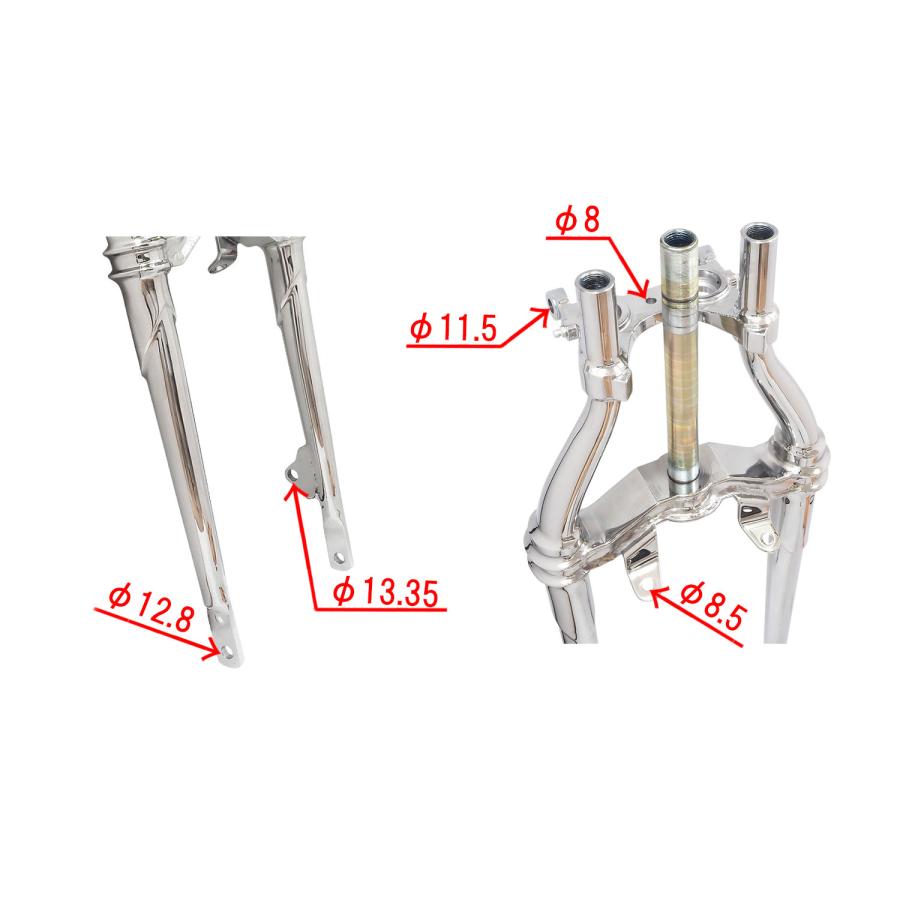 スプリンガーフォーク クロムメッキ ツイスト