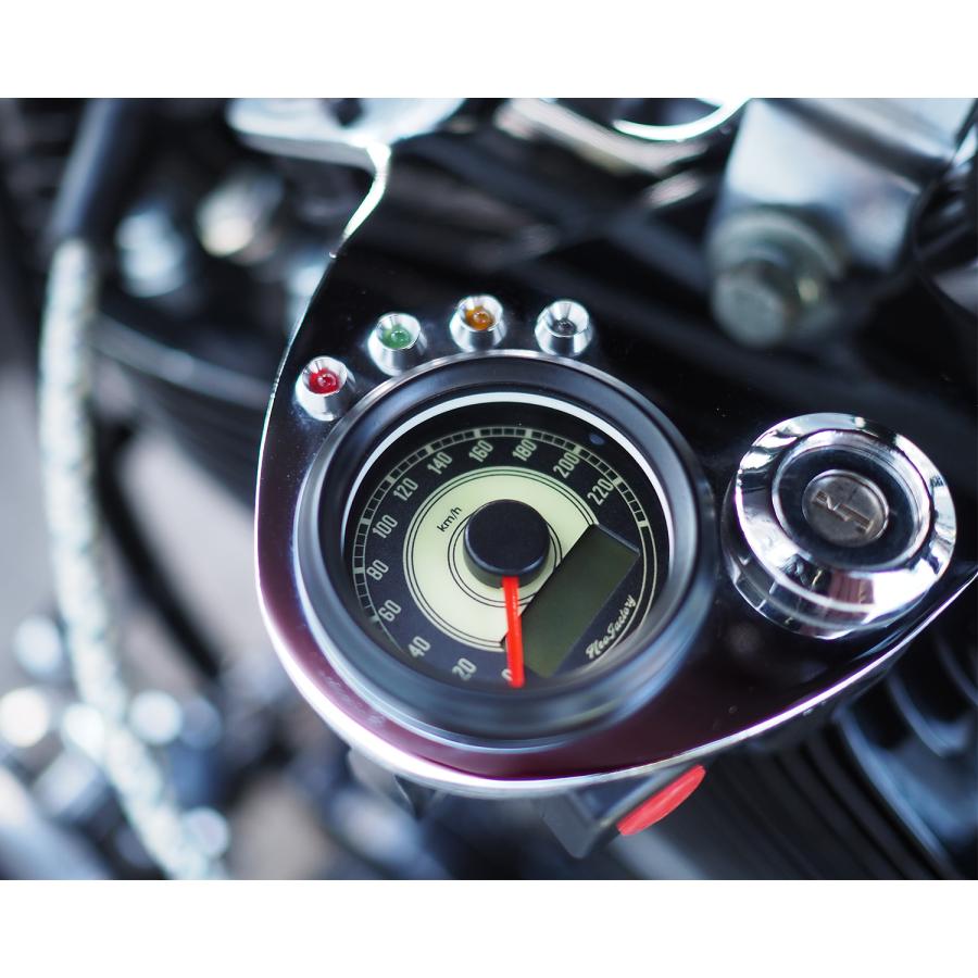 ネオファクトリー48ミリ　アジャスタブルスピードメーター 中古　ハーレー用交渉可 Harley Davidson（ハーレー・ダビッドソン） 48mm レトロフェイス