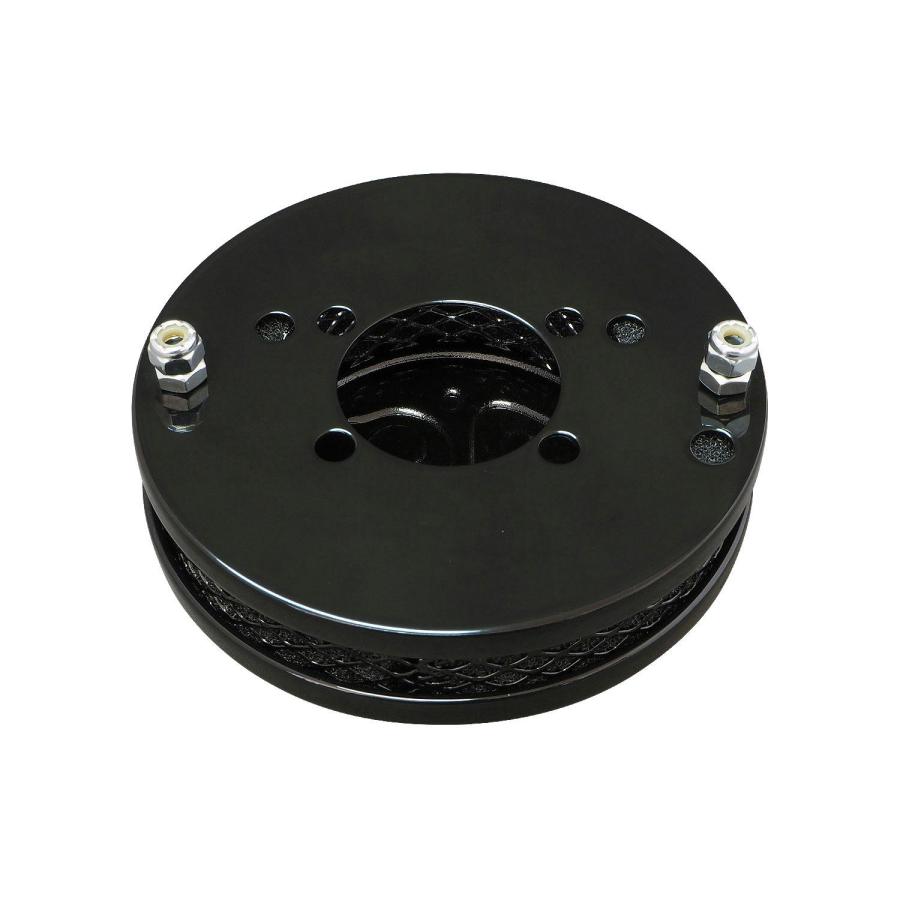 専用1 Harley Davidson CVキャブ用SUエアクリーナーキット 薄型 ブラック