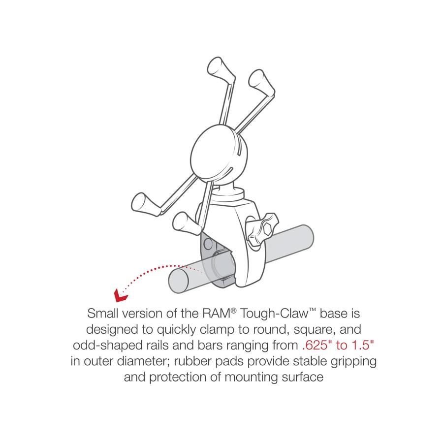 ＲＡＭ　ＭＯＵＮＴＳ　ＸグリップＭ＆タフクローＳ　ホルダーセット | Harley Davidson | 05