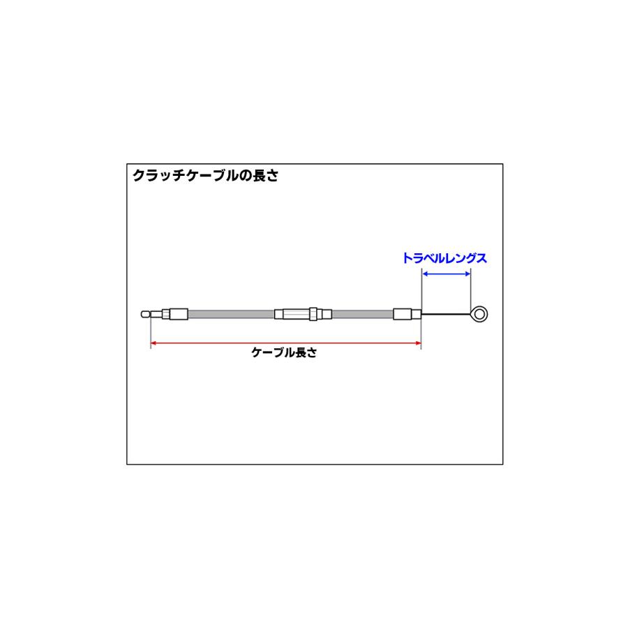 ６４ｉｎ　クラッチケーブル　ブラック　ＸＬ用 | Harley Davidson | 02