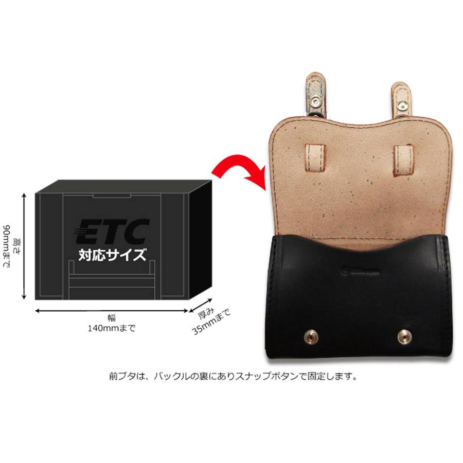 ラフテール オールソフテイルズ ETCホルダー ワイド 左用88mm BK