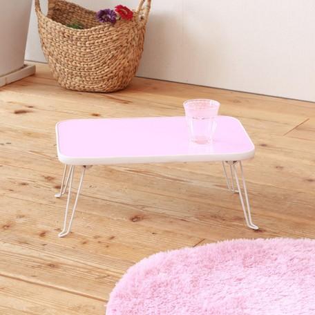 折りたたみテーブル 簡易テーブル ミニテーブル かわいい パステルカラー 座卓 ちゃぶ台 リビングテーブル 完成品 幅45 74nk451 インテリアショップ ネオライフ 通販 Yahoo ショッピング