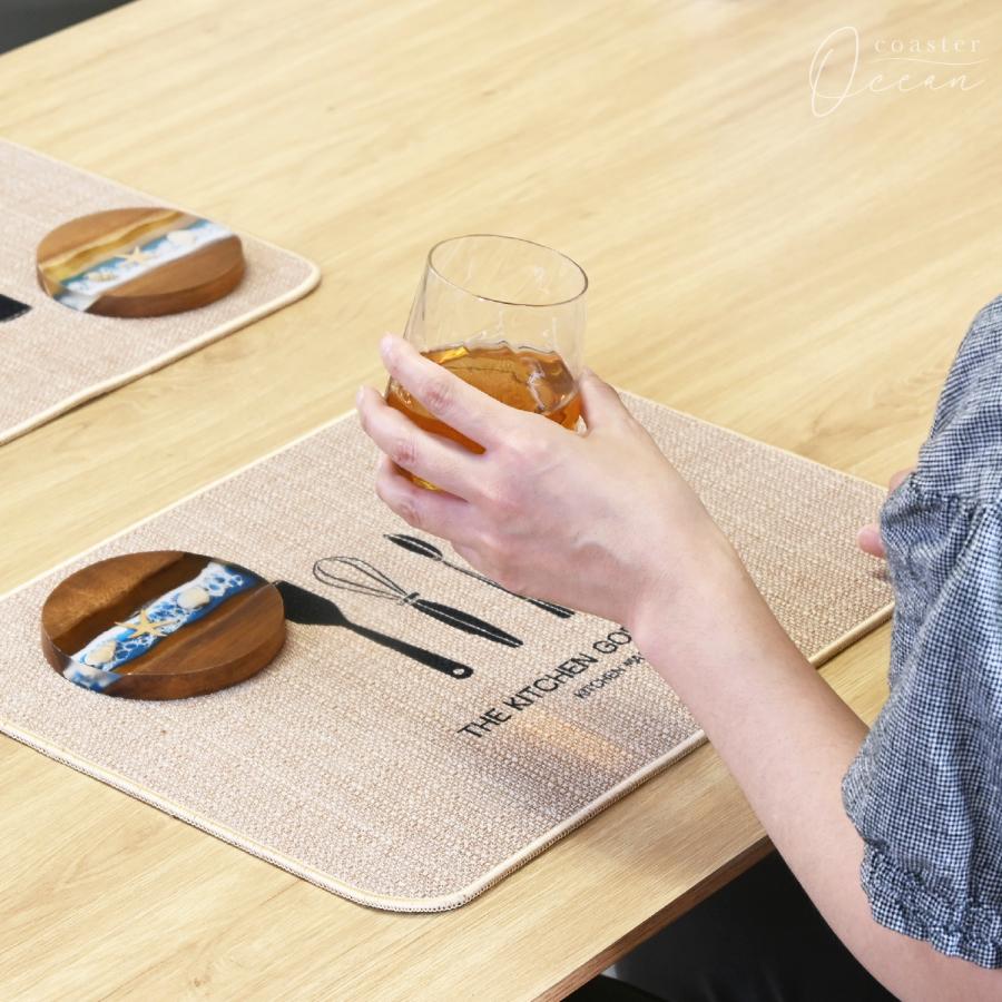 新品❤ポートメリオン【ナフキンスタンド】レア廃盤ヴィンテージコースターインテリア Mirx オーシャンシリーズ】コースター 木製 本物の貝 シェル レジン