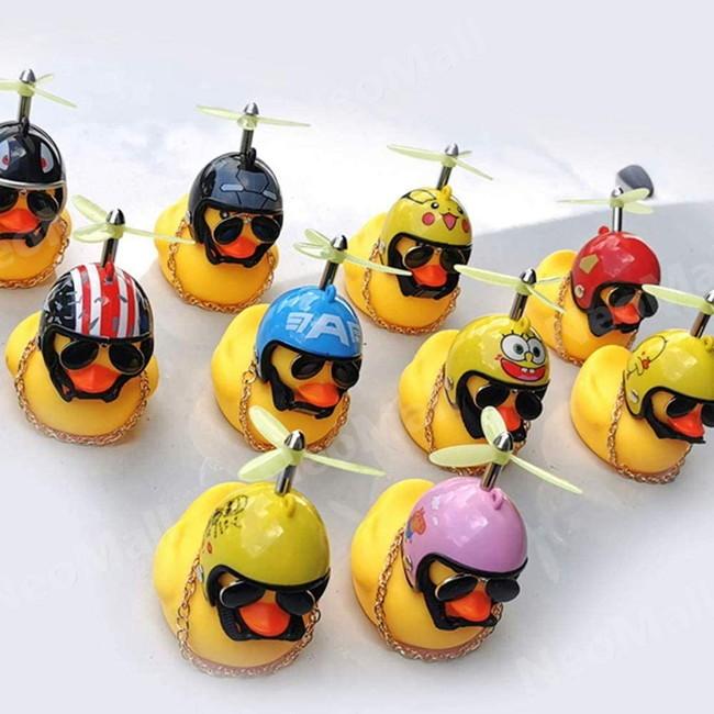 ヘルメット アヒル サングラス ネックレス 光るアヒル ちょい