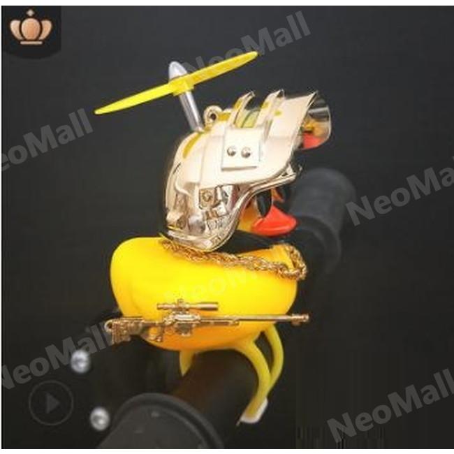 ヘルメット アヒル サングラス ネックレス 光るアヒル ちょいワル