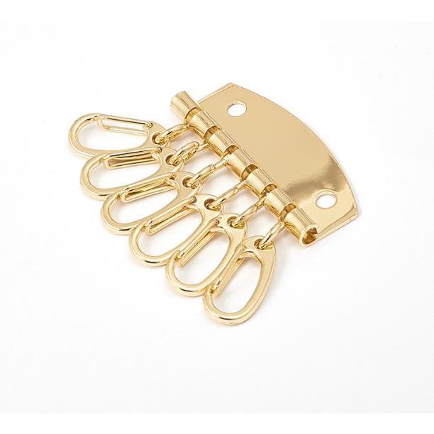 ブラウンレザーキーホルダー シルバー金具付き キーホルダー 本革／馬革 キーリング ティアドロップ型 二重