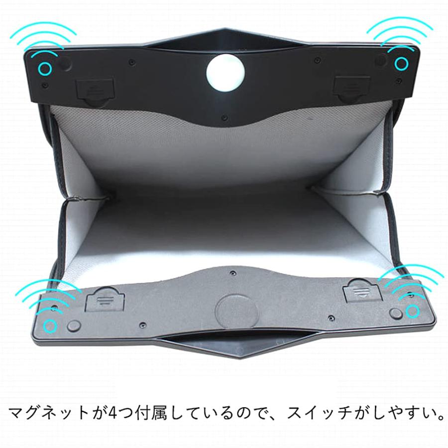 ゴミ箱 車 車内 アイデア 収納 LEDライト ダストボックス カー用品 
