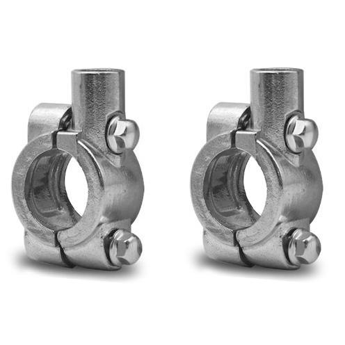 バイク ミラー ホルダー 2個セット ハンドル 22mm 汎用 クランプ