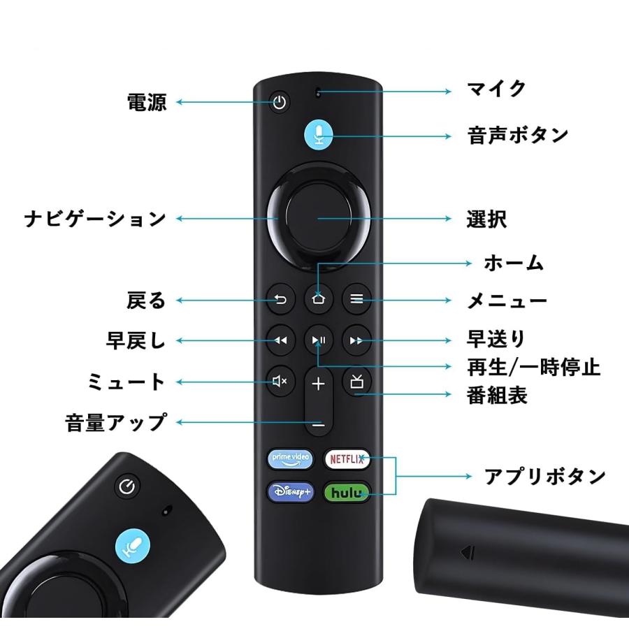 Fire TV Stick リモコン 交換用リモコン 互換品 テレビ Fire TV Stick リモコン 交換用リモコン 互換品 テレビ