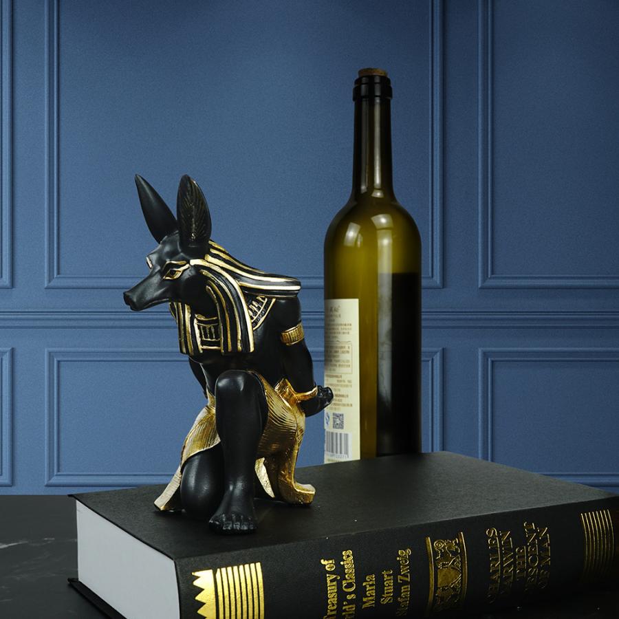 アヌビス神 ワイン ボトル置き ボトルスタンド スマホ ホルダー